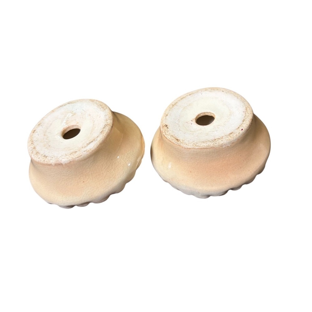 Vintage Handmade Ceramic Salt Pepper Shakers Cute Foodie Kitchen Novelty Set - Picture 4 of 4